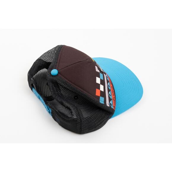 Quiksilver Trucker Hat Snapback Retro Vintage Style Surf Skate Blue Black - Picture 3 of 6